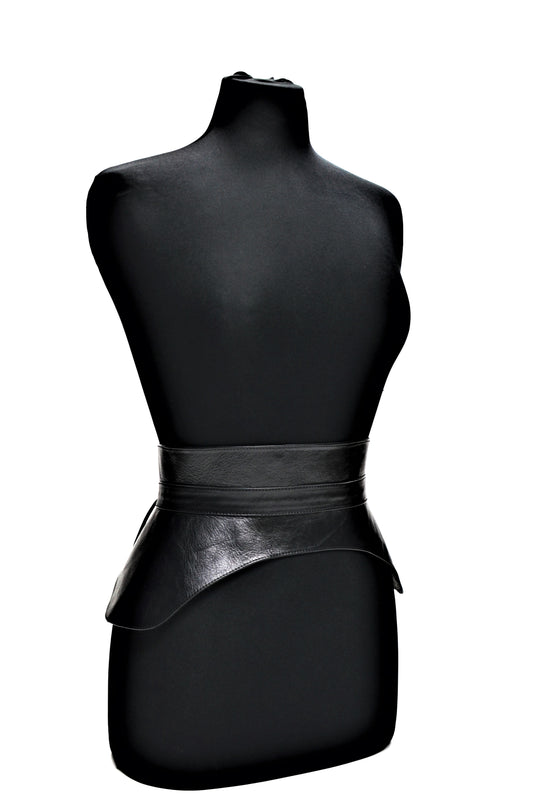 Swallowtail Corset Belt - Black