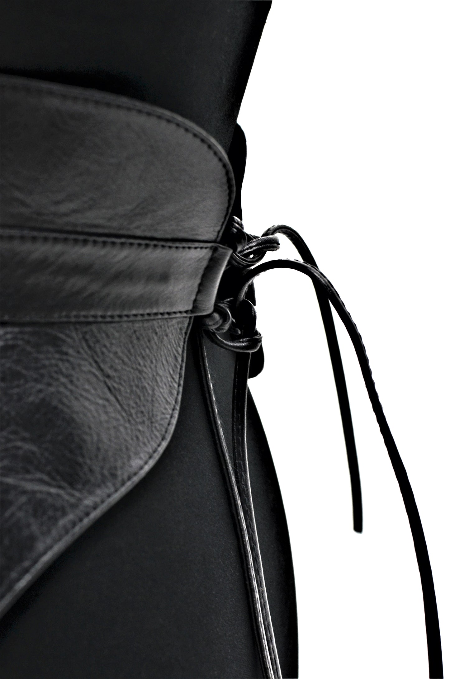 Swallowtail Corset Belt - Black
