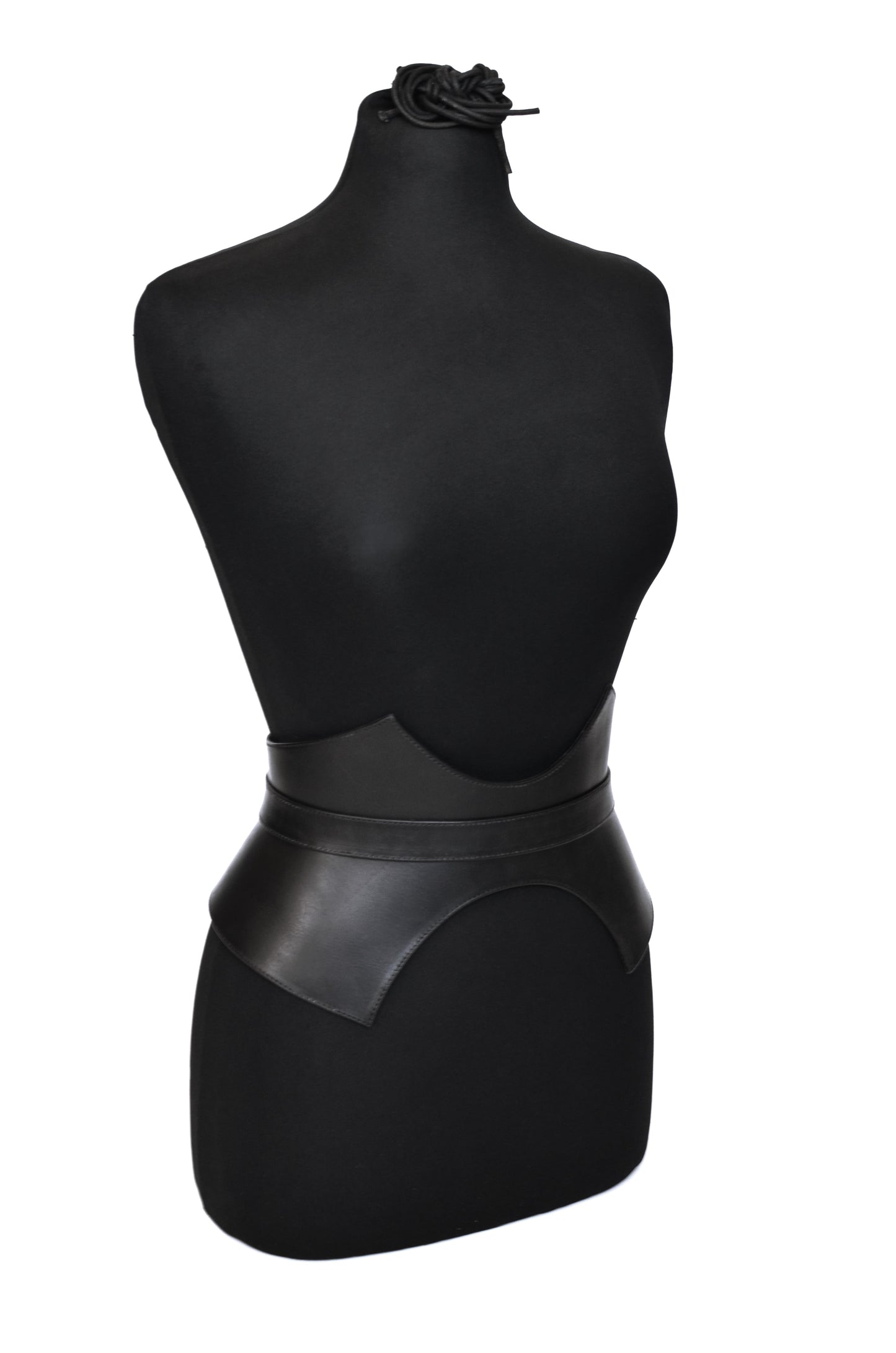 Chevron Corset Belt - Black