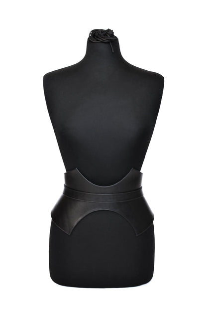 Chevron Corset Belt - Black