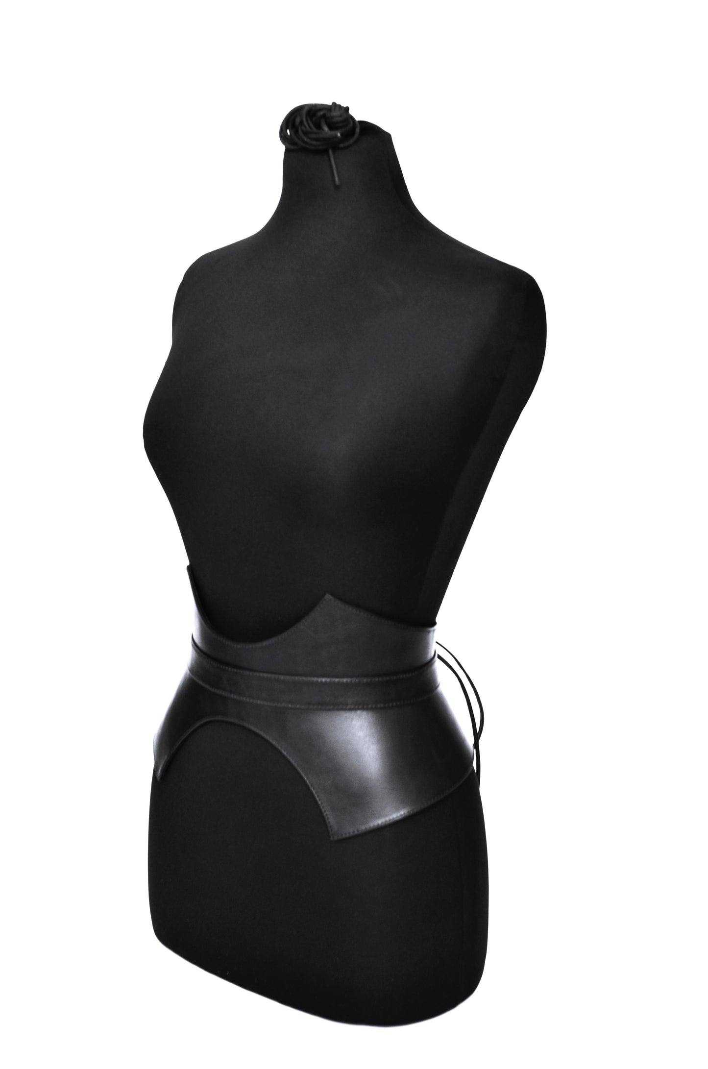 Chevron Corset Belt - Black