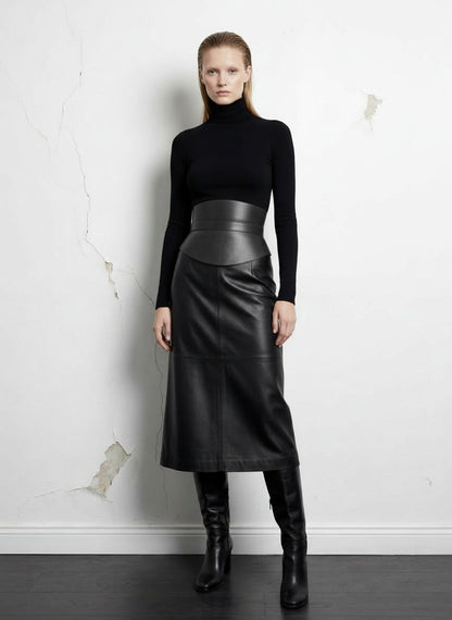 Hourglass Corset Belt - Black