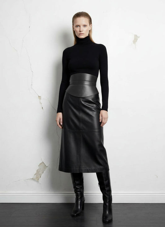 Hourglass Corset Belt - Black